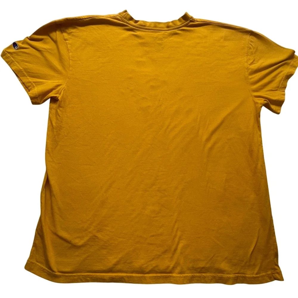Champion Authentic Athleticwear Graphic T-Shirt Yellow Running Logo‎ 2XL - Picture 2 of 7